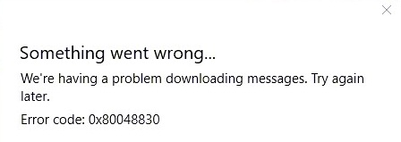 How to Fix Error 0x80048830 in Windows 10 Mail App