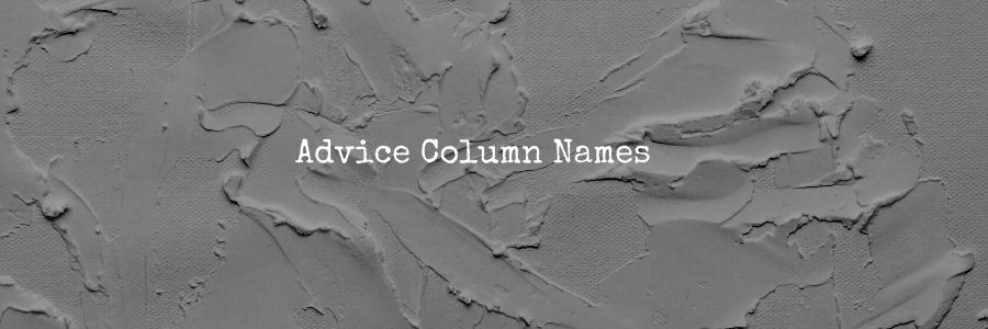 Advice Column Names